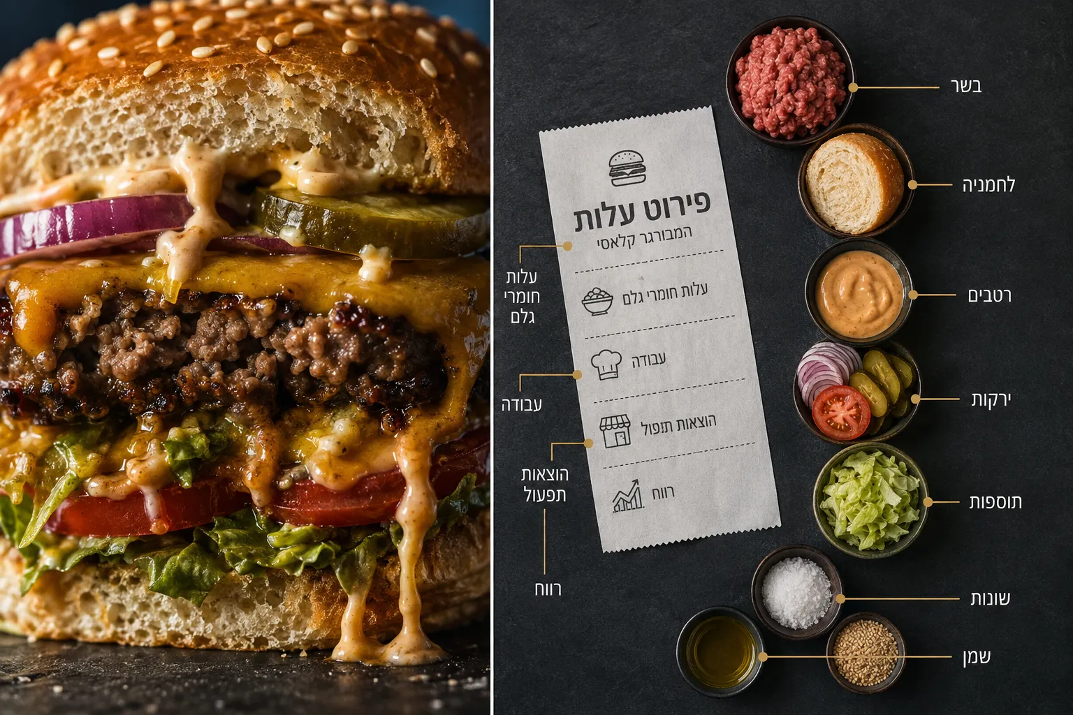 כמה מרוויחה מסעדת המבורגרים בישראל? התשובה הקצרה