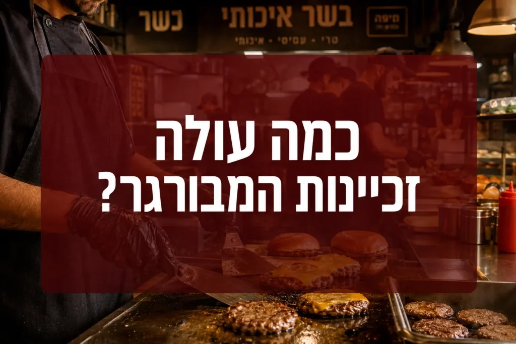 כמה עולה לפתוח זכיינות מסעדת המבורגרים בישראל? המדריך המלא של Zesty Burger