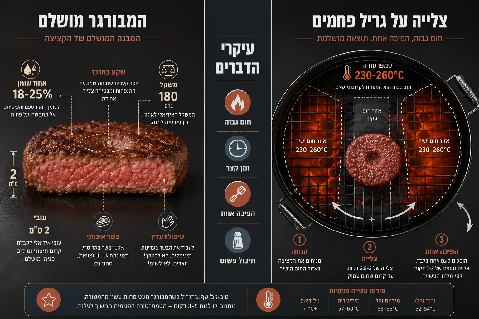 עיצוב הקציצה והתיבול הנכון
