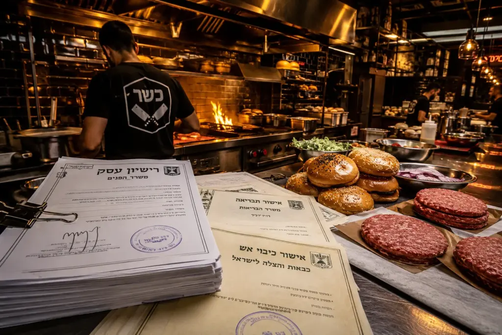 רישיון עסק למסעדה והמבורגריה בישראל: כל האישורים שצריך כדי לפתוח